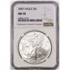 Image 1 : 2007 $1 American Silver Eagle Coin NGC MS70