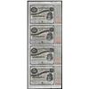 Image 1 : Uncut Sheet of (4) State of Louisiana Baby Bond Obsolete Notes