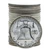 Image 2 : Roll of (20) Brilliant Uncirculated 1963 Franklin Half Dollar Coins