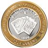 Image 1 : .999 Silver Four Queens Casino Hotel Las Vegas $10 Limited Edition Gaming Token