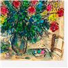 Image 2 : Chagall (1887-1985) "Le Bouquet Devant La Fenetre" Limited Edition Lithograph