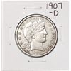 1907-D Barber Half Dollar Coin