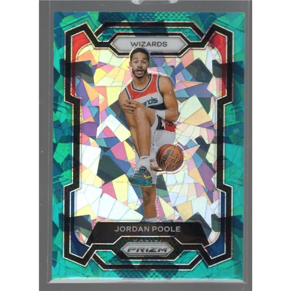 Jordan Poole Teal Cracked Ice Prizm /225 2023-24 Panini Prizm #51