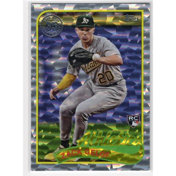 Zac Gelof Rookie Card 2024 Topps Series 1 '89 35th Anniversary Silver Foil #89B-90