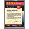 Image 2 : Barry Sanders 1991 Score Dream Team #677