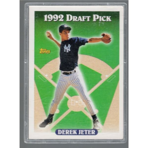 Derek Jeter Rookie Card 1922 Draft Pick 1993 Topps #98