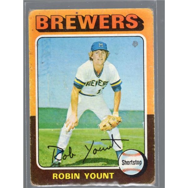 Robin Yount Rookie Card 1975 Topps #223
