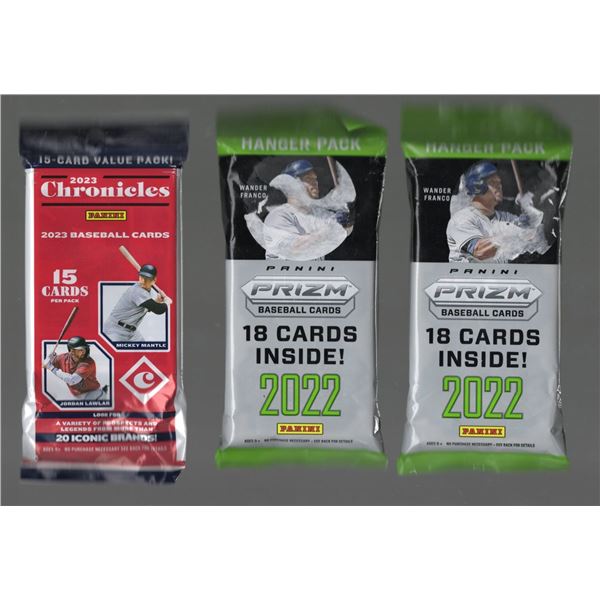 3 Baseball Hanger Packs