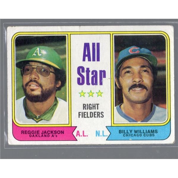 Reggie Jackson & Bill Williams All Star Right Fielders 1974 Topps #338