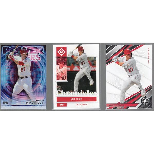 Lot of 3 Mike Trout Cards