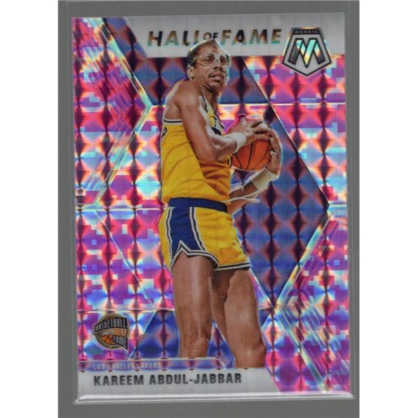 Kareem Abdul-Jabbar Pink Camo Prizm 2019-20 Panini Mosaic #283