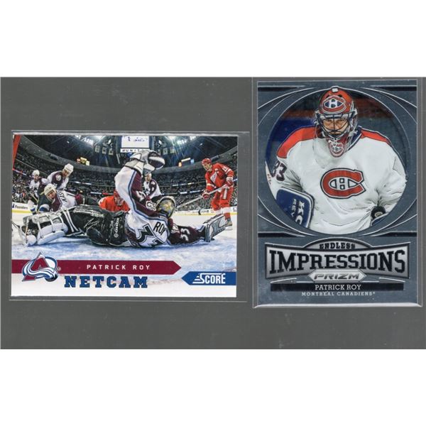 Lot of 2 Patrick Roy Inserts