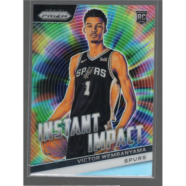 Victor Wembanyama Silver Prizm Instant Impact Rookie Card 2023-24 Panini Prizm #3