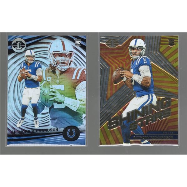 Lot of 2 Anthony Richardson Rookie Cards 2023 Panini Illusions #46 & Shining Stars #16