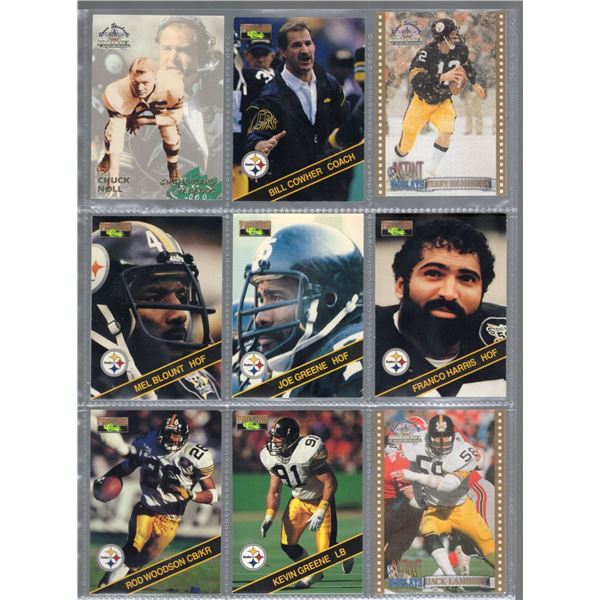 9 Uncommon Cards of the 70's, 80's, and 90's Steelers! Chuck Noll,  Bill Cowher, Terry Bradshaw, Mel