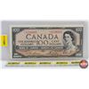 Image 1 : Canada $100 Bill 1954 (Miscut) : Lawson/Bouey #CJ3298085 (See Pics for Varieties, Conditions, Serial