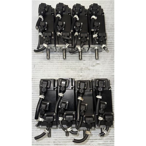 Lot of (8) Mitsubishi #HF-KP053B AC Servo Motors