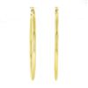Image 1 : NEW Classic Solid 14K Yellow Gold 1.55" Plain Polished Round Hoop Snap Earrings