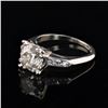 Image 3 : 1.82 ctw CENTER Diamond Platinum Ring (1.94 ctw Diamonds)