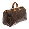 Image 1 : Louis Vuitton Brown Monogram Canvas Leather Speedy 40 Bag