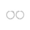Image 3 : 2.44 ctw Diamond Hoop Earrings - 14KT White Gold