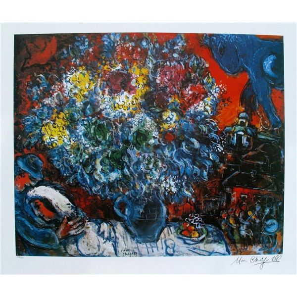 Bouquet de Fleur Et Amants by Chagall, Marc