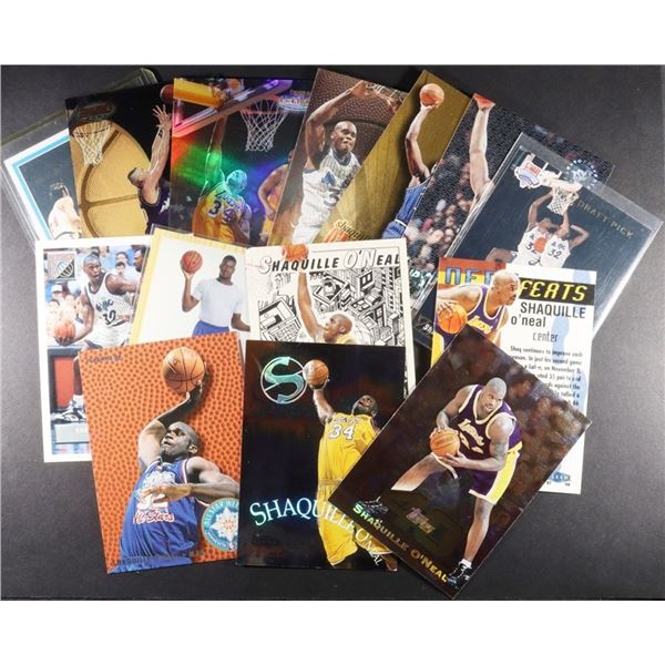(13) MIXED SHAQUILLE O'NEAL TRADING CARDS