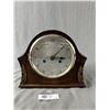 Image 1 : Vintage Enfield Wind-Up Mantle Clock. Approx. 10"L x 9" H
