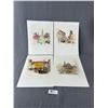 Image 1 : 4 European Unframed Architectural Prints