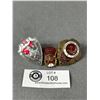 Image 1 : 3 Vintage Russian Screwback Pins
