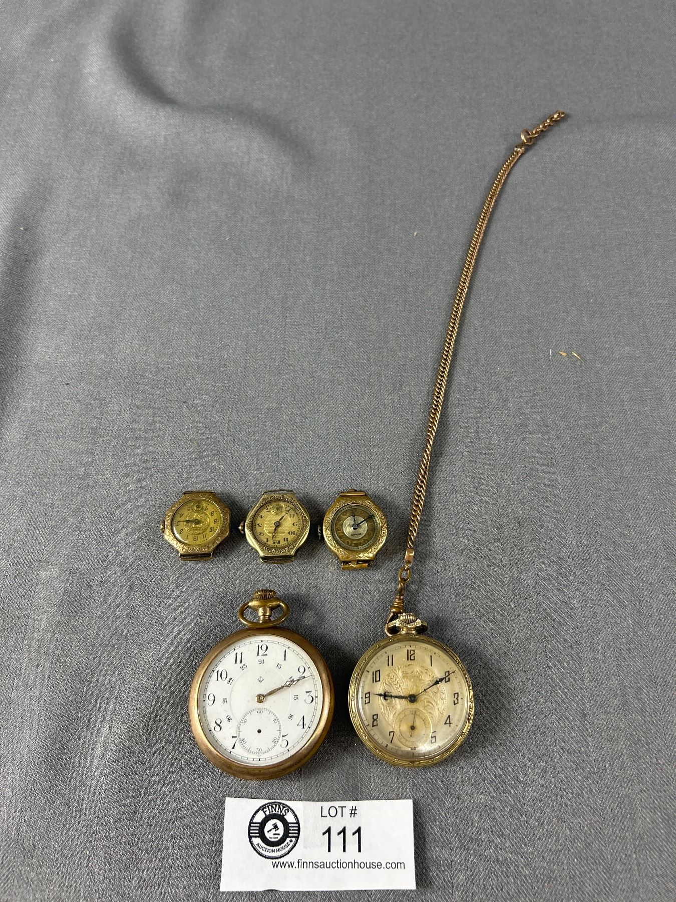 Washington Watch Chain Lot of Vintage Watches 2 Manual Winding Buren and Washington, 2 ...