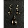 Image 1 : Beautiful Cut Smokey Topaz Pendant & Earrings