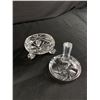 Image 2 : Beautiful Vintage Handcut Crystal Lidded Candy Dishes - No Chips/Cracks