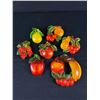 Image 1 : Vintage Chalkware Fruit Wall Plaques