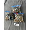 Image 2 : Three Bags of Costume Jewelry - Wearable, Parts and Jewelry Finds for Making Jewelry