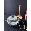Image 2 : Lot of Household Goods ( Clock, Towel Holder, Containers, Lighting, and Steamer)