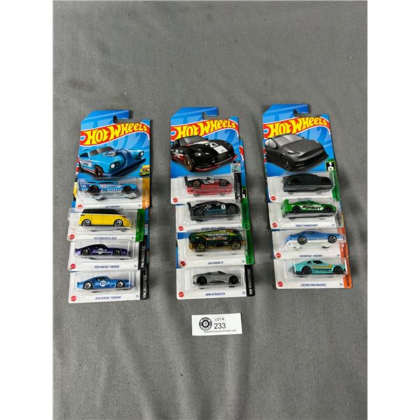 Lot of 12 Hotwheels Still Sealed in Original Boxes