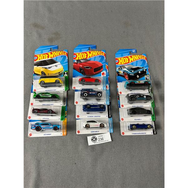 Lot of 12 Hotwheels Still Sealed in Original Boxes