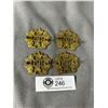 Image 2 : 4 Vintage Canada Post Officer Cap Badges WWII Era