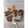 Image 1 : Vintage Leather lot (Belt, Gun Holsters, Credit card Holder, Eyeglass Holder)