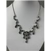 Image 2 : Nice Quality Black + Clear Rhinestone Necklace