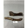 Image 1 : Antique Skinning Knife in Leather Sheath