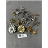 Image 1 : Vintage Flower Brooch Lot