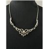 Image 2 : Antique Marcasite Lavalier Necklace