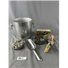 Image 1 : Vintage Kitchen Lot in Ice Bucket(Utensils, Puff Pastry Cutter, etc)