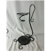 Image 2 : Unique Vintage Wine Decanter with Grape Design Etching