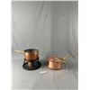 Image 1 : Vintage Copper Pot and Lid and Copper Fondue
