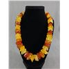 Image 1 : Various Color Amber Resin Necklace Graduated 21" L Original Clasp