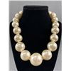 Image 1 : Very Large Pearls Knotted and Graduated Necklace up to 19" Long