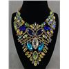 Image 1 : Gorgeous Borealis Rhinestones Necklace Huge and Impressive